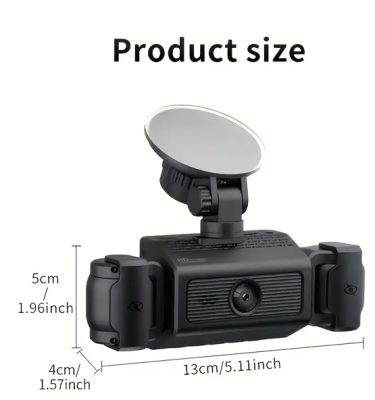 4 Lens Dash Cam With 64GB Memory Card