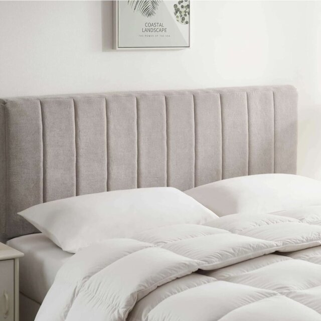 Upholstered Headboard (Full/double, Silver)