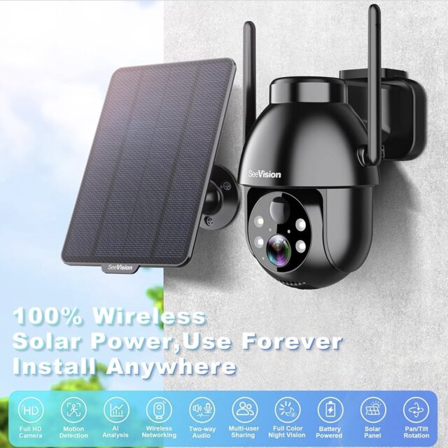 SeeVision ZY-C8 Wireless Solar Security Camera