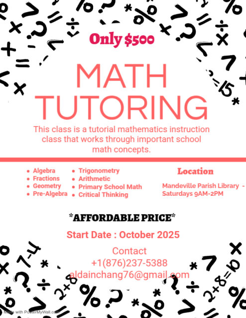 Mathematics Tutorial Schools Mandeville Library