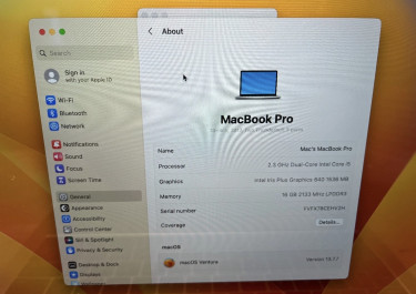 MacBook Pro 2017 13 Inch