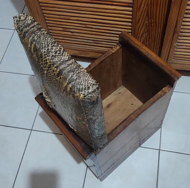 Mahogany Stool With Storage Compartment Chairs Greater Portmore