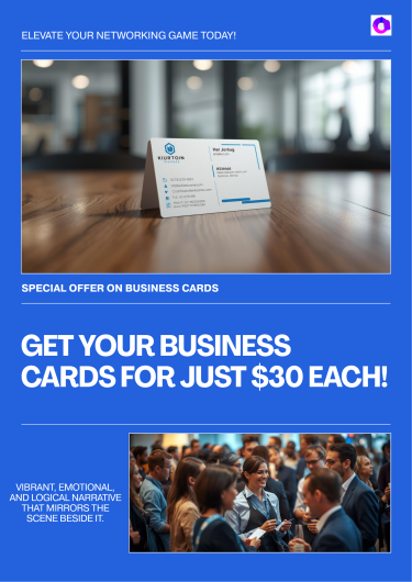 Custom Business Cards – Only $30! Graphic Designer Printing & Design Services Online