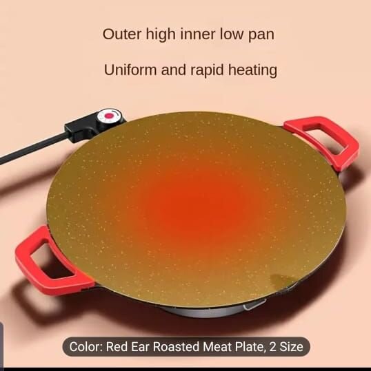 Electric Frying Pan,Smokeless Nonstick Food Cooker
