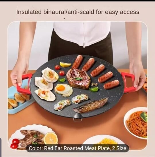 Electric Frying Pan,Smokeless Nonstick Food Cooker