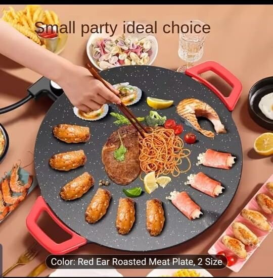 Electric Frying Pan,Smokeless Nonstick Food Cooker