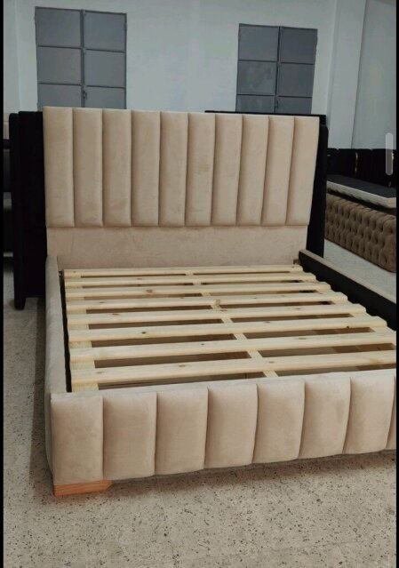Modern Assemble Complete Bed. Made With Seder Wood