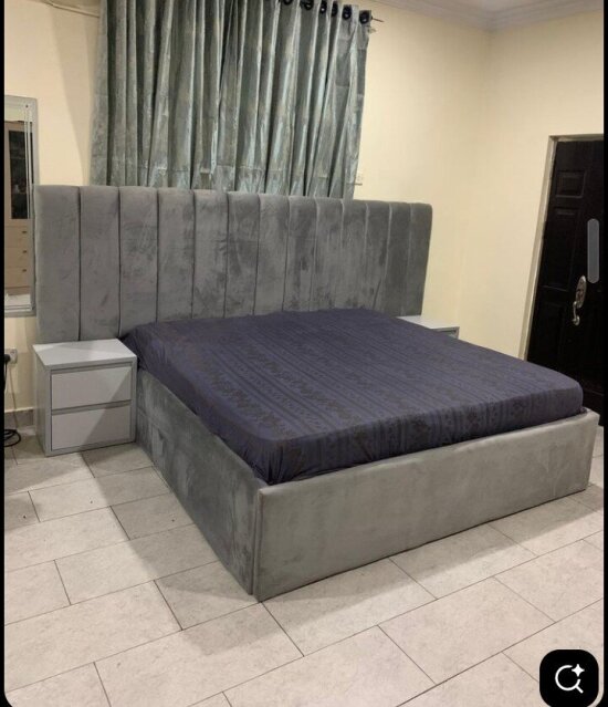 Modern Assemble Complete Bed. Made With Seder Wood