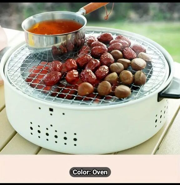 Portable Barbecue Grill Round Charcoal Stove