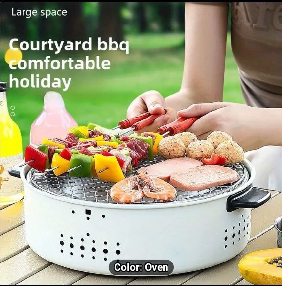 Portable Barbecue Grill Round Charcoal Stove Stoves Portmore