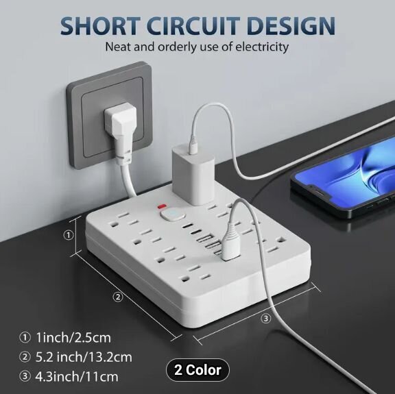 14 Slot Power Sockets With Overload Protection