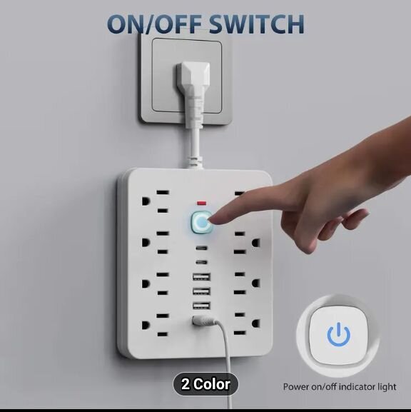 14 Slot Power Sockets With Overload Protection