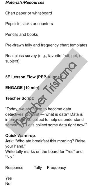 Ready To Teach PEP 5E Lesson Plans