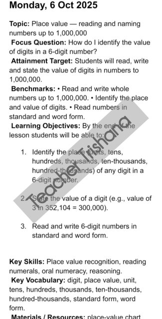 Weekly 5E NSC Aligned Lesson Plans