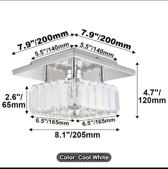 Semi Flush Mount Crystal Lighting Chandelier