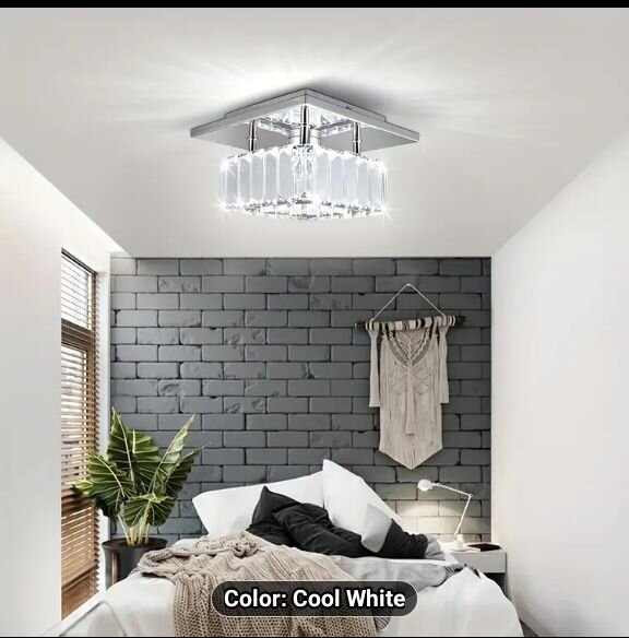 Semi Flush Mount Crystal Lighting Chandelier