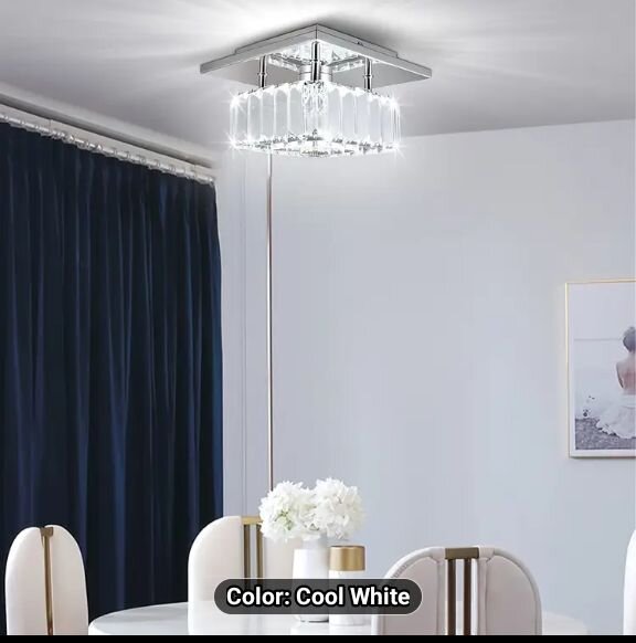 Semi Flush Mount Crystal Lighting Chandelier