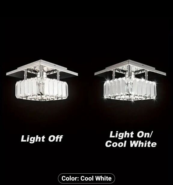 Semi Flush Mount Crystal Lighting Chandelier