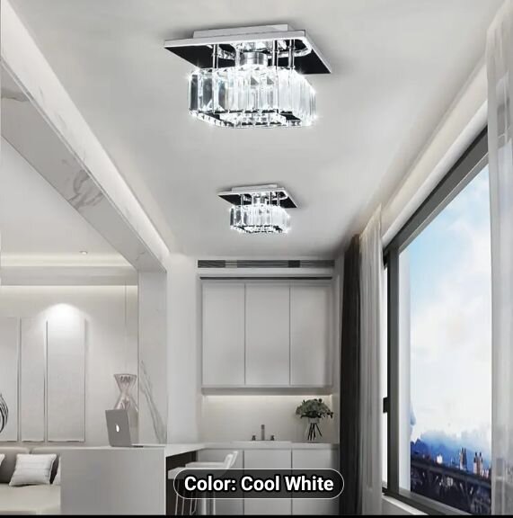 Semi Flush Mount Crystal Lighting Chandelier