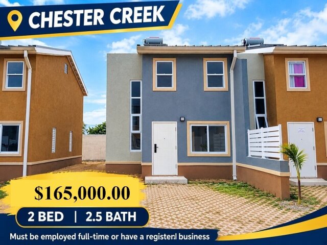 CHESTER CREEK 2 Bedrooms 2.5 Baths JMD 165K Houses PORTMORE