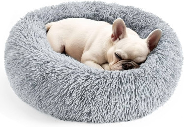 Dog & Cat Bed For Indoor Cats, 20in Calming Donut  Pet Accessories Stony Hill P.O.