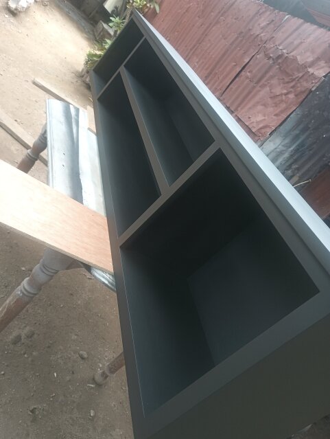 Modern TV Unit With PVC Panel Walls