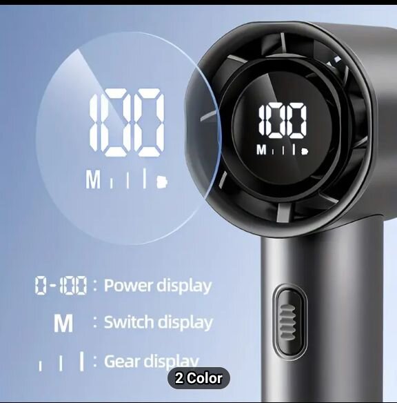 Portable Turbo Handheld Fan 100 Wind Speeds