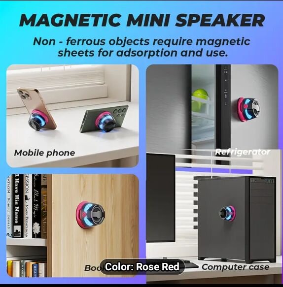 Magnetic Bluetooth Speaker & Phone Holder