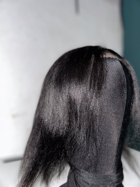 Bob Wig Glueless Human Hair Women's Clothes Half Way Tree