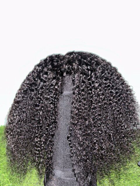 Domiso Afro Kinky Curly 3 In 1 Half Wig Women's Clothes Half Way Tree