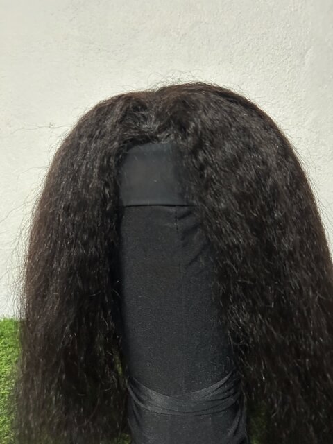 OQ Hair Headband Wig Human Hair Kinky Straight