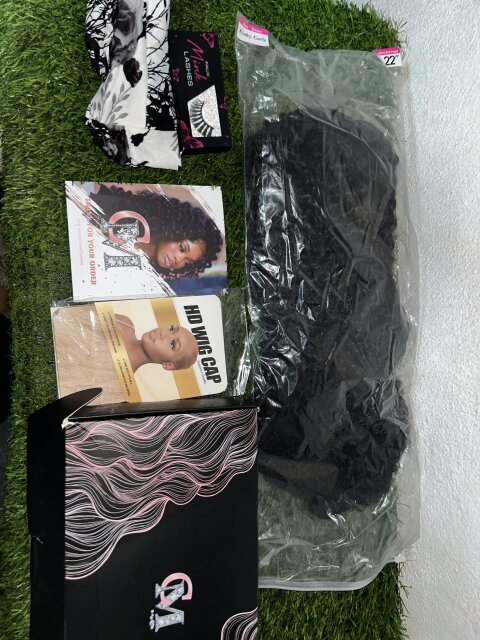 OQ Hair Afro Curly Half Wig Human Hair