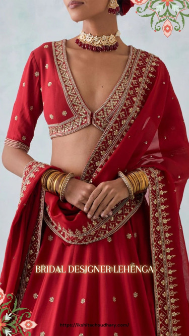 Perfect Bridal Designer Lehenga For Wedding Look Women's Clothes India
