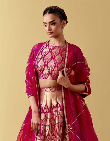 Traditional Indian Lehenga For Wedding Season Women's Clothes India