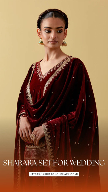 Shop For The Best Designer Sharara Set For Wedding Women's Clothes India