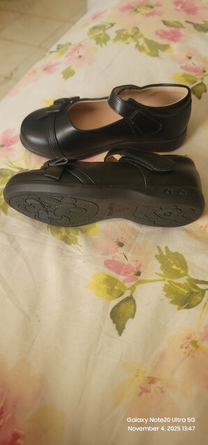 Black Size 11 Girl Shoe. School Or Church