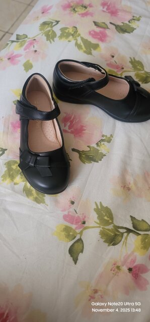 Black Size 11 Girl Shoe. School Or Church