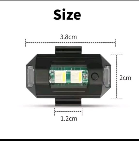 7 Color Mini USB LED Anti-Collision Bike Light