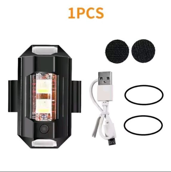 7 Color Mini USB LED Anti-Collision Bike Light