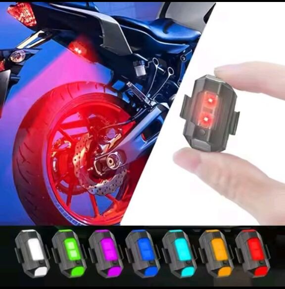 7 Color Mini USB LED Anti-Collision Bike Light