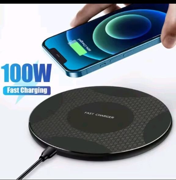 100W Wireless Charger Pad For IPhones & Samsungs Phone Accessories Portmore
