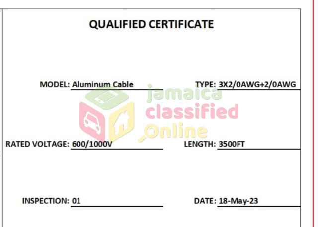 3500 Ft Of 3 Phase 2 North Wire