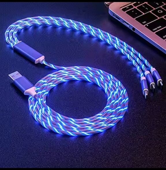 3-in-1 LED Glow Fast Charging Cable
