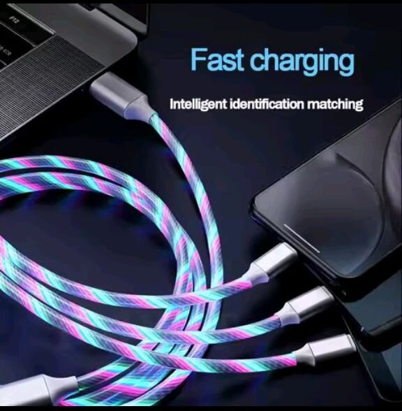 3-in-1 LED Glow Fast Charging Cable