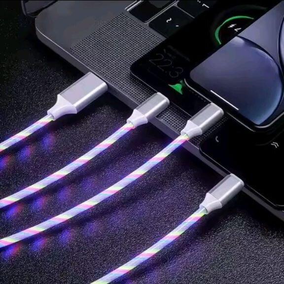 3-in-1 LED Glow Fast Charging Cable