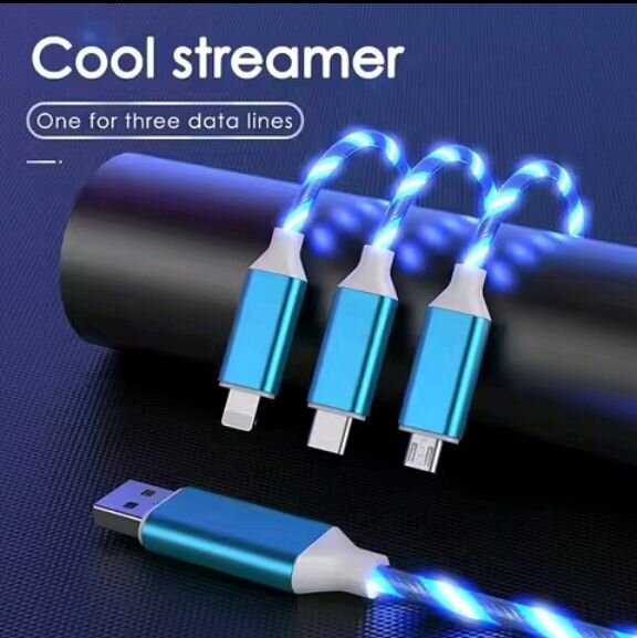 3-in-1 LED Glow Fast Charging Cable