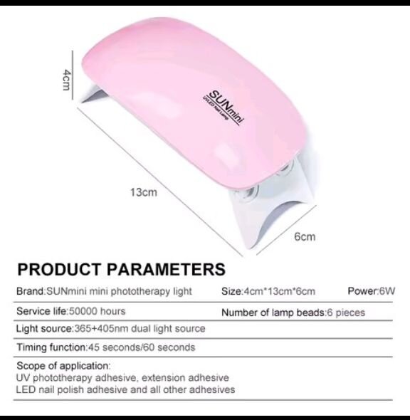 6W Mini UV LED Lamp Nail Machine