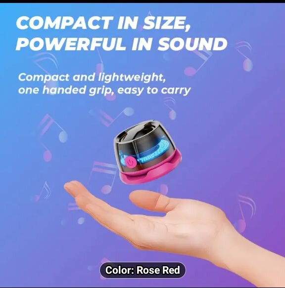 Mini Magnetic Bluetooth Speaker & Phone Holder