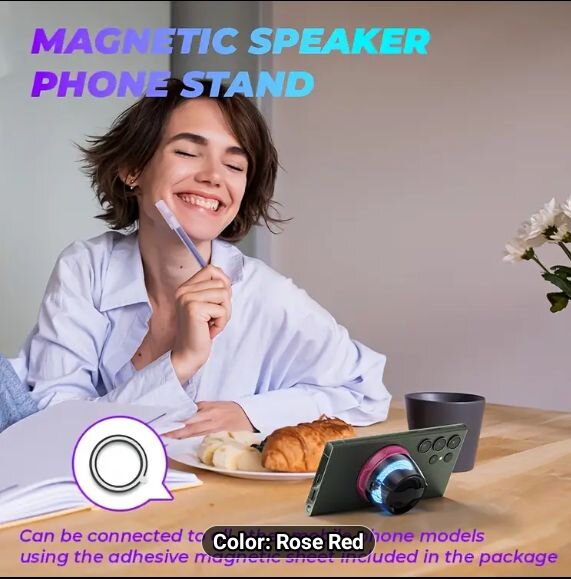 Mini Magnetic Bluetooth Speaker & Phone Holder Phone Accessories Portmore
