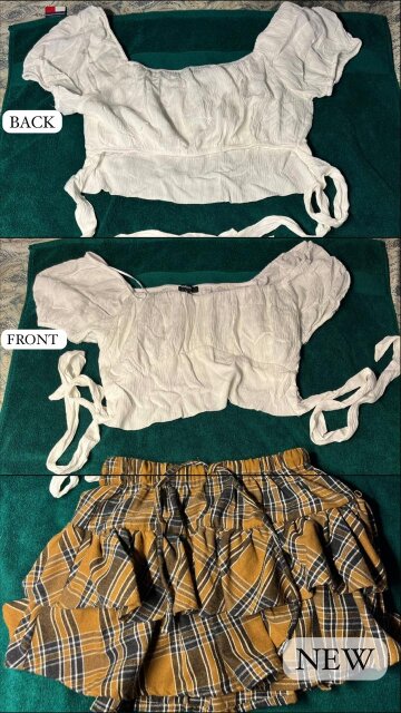 2 Piece Set Crop Top And Skirt